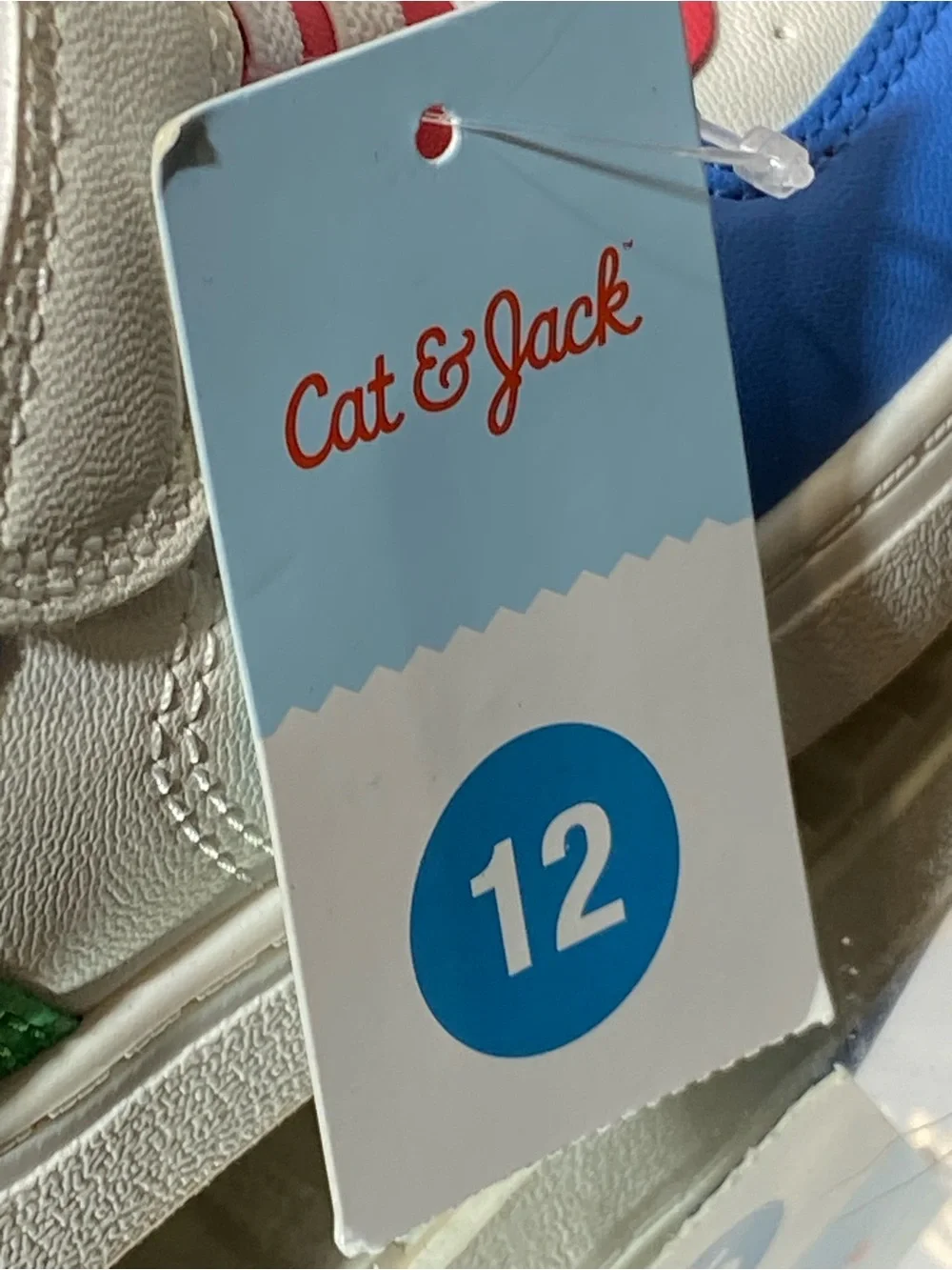 Cat & Jack White Blue Red Green Kids Sneakers
